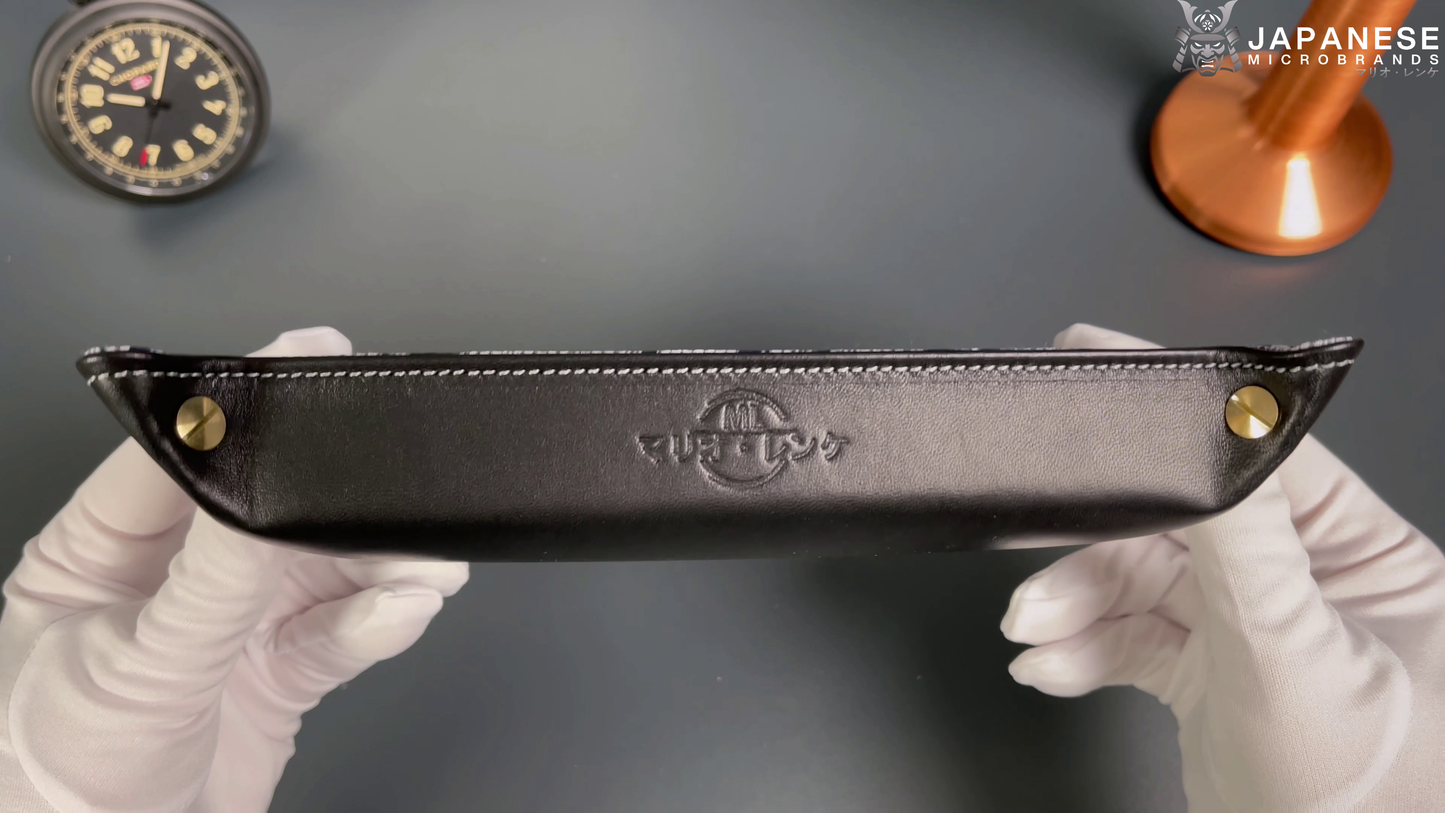 Plateau exclusif pour montres et bijoux – Pièces uniques fabriquées à la main à partir de tissus de kimonos japonais originaux, motif Branches du Japon bleu et blanc 24 x 12