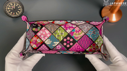 Plateau exclusif pour montres et bijoux – Modèle Japan Patchwork 24 x 12