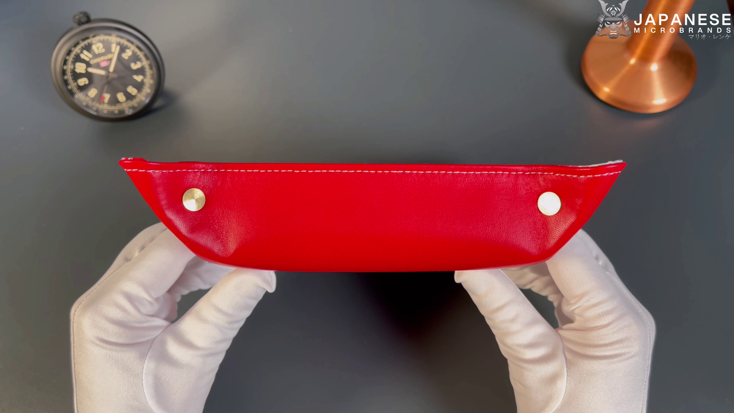 Plateau exclusif pour montres et bijoux – pièces uniques réalisées à la main à partir de tissus de kimonos japonais originaux, modèle Pont japonais et Papillon, 20 x 20 cm