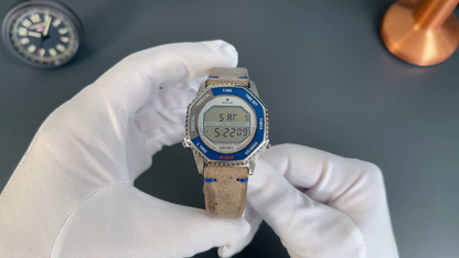 SEIKO SMGG21P1 Digital Chronograph - EINZELSTÜCK Set inkl. Lederarmband