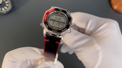 SEIKO SMGG19P1 Digital Chronograph - EINZELSTÜCK Set inkl. Lederarmband