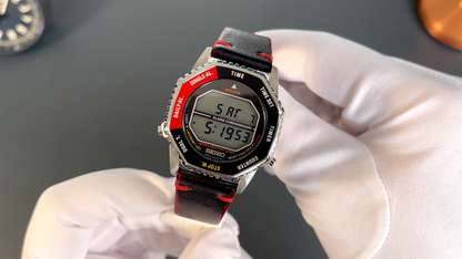 SEIKO SMGG19P1 Digital Chronograph - EINZELSTÜCK Set inkl. Lederarmband