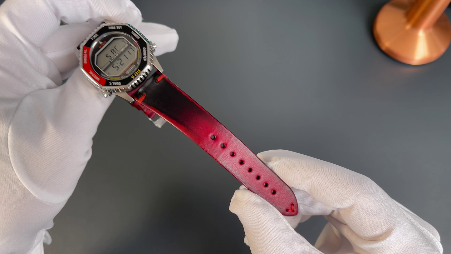 SEIKO SMGG19P1 Digital Chronograph - EINZELSTÜCK Set inkl. Lederarmband