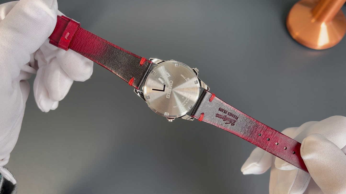 SEIKO SMGG19P1 Digital Chronograph - EINZELSTÜCK Set inkl. Lederarmband