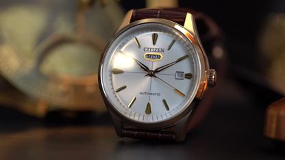 Citizen Herrenuhr Automatik 40mm Tag Datum - Ref. NH8393-05AE