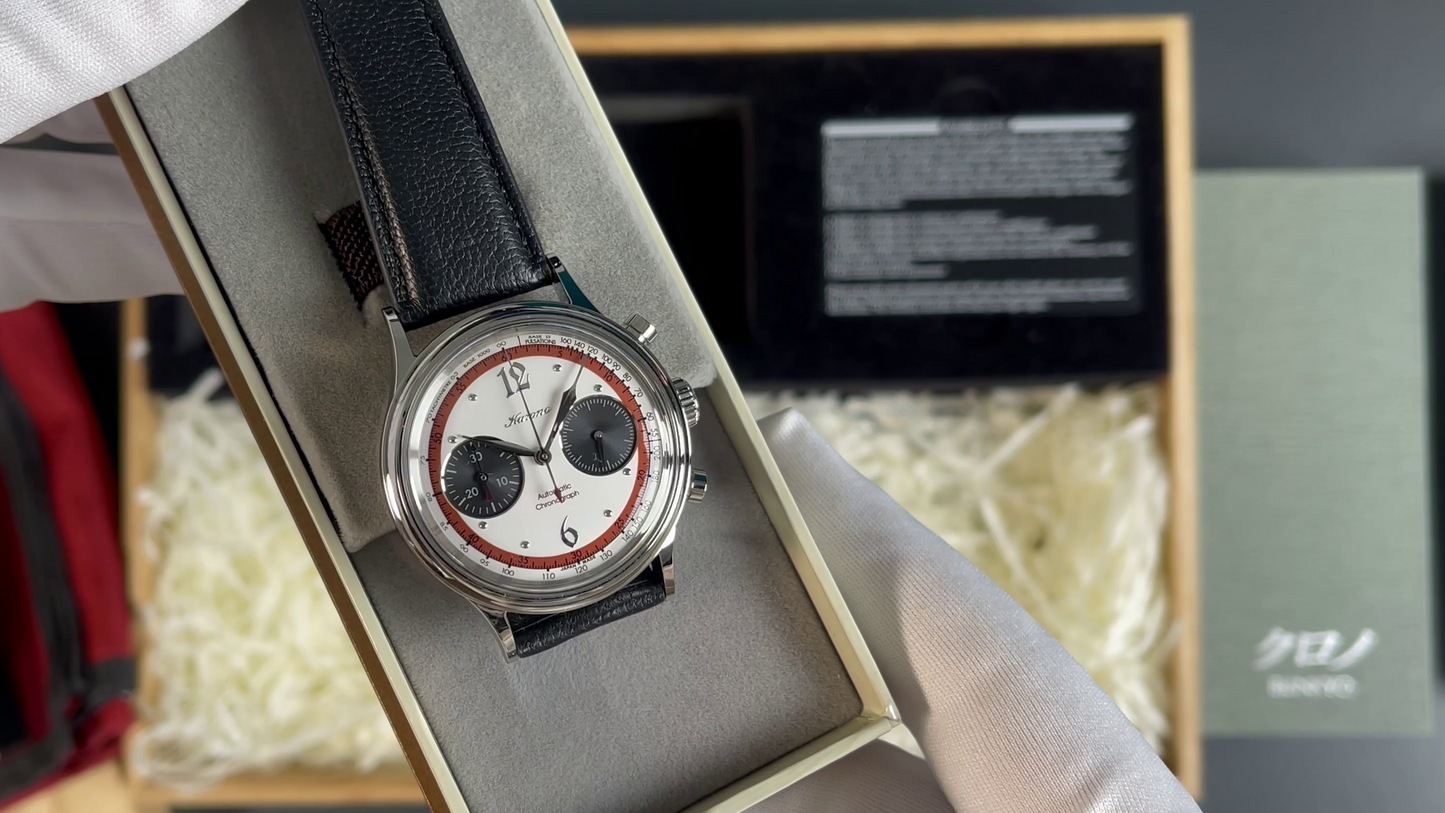 Kurono Tokyo Chronograph P1- Shanghai Special Edition - 38mm - Gebraucht, Top Zustand