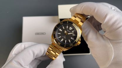 Seiko Prospex Samurai SRPB51K1 in Gold – Custom-Goldbeschichtung, Unikat mit Fullset (2017)