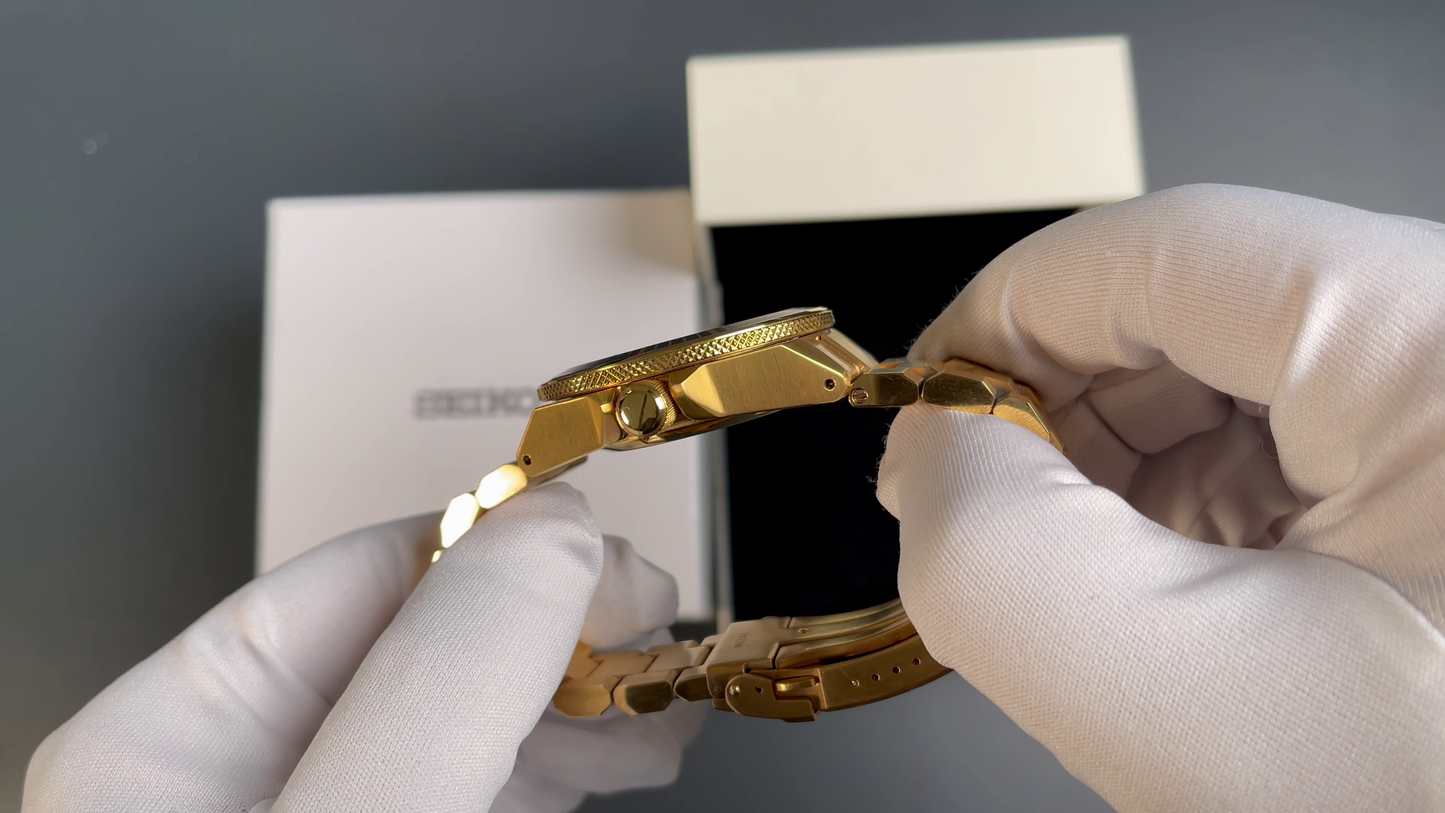 Seiko Prospex Samurai SRPB51K1 in Gold – Custom-Goldbeschichtung, Unikat mit Fullset (2017)