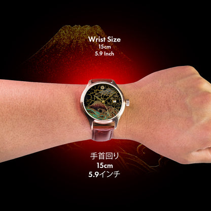 WANCHER Dream Watch – Hirota Hibi-nuri „Aka Fuji" Gold by Meisterin Yoko Hirota – Einzelstück